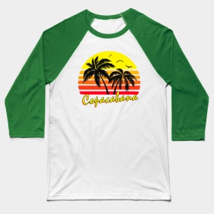 Copacabana Retro Sunset Baseball T-Shirt